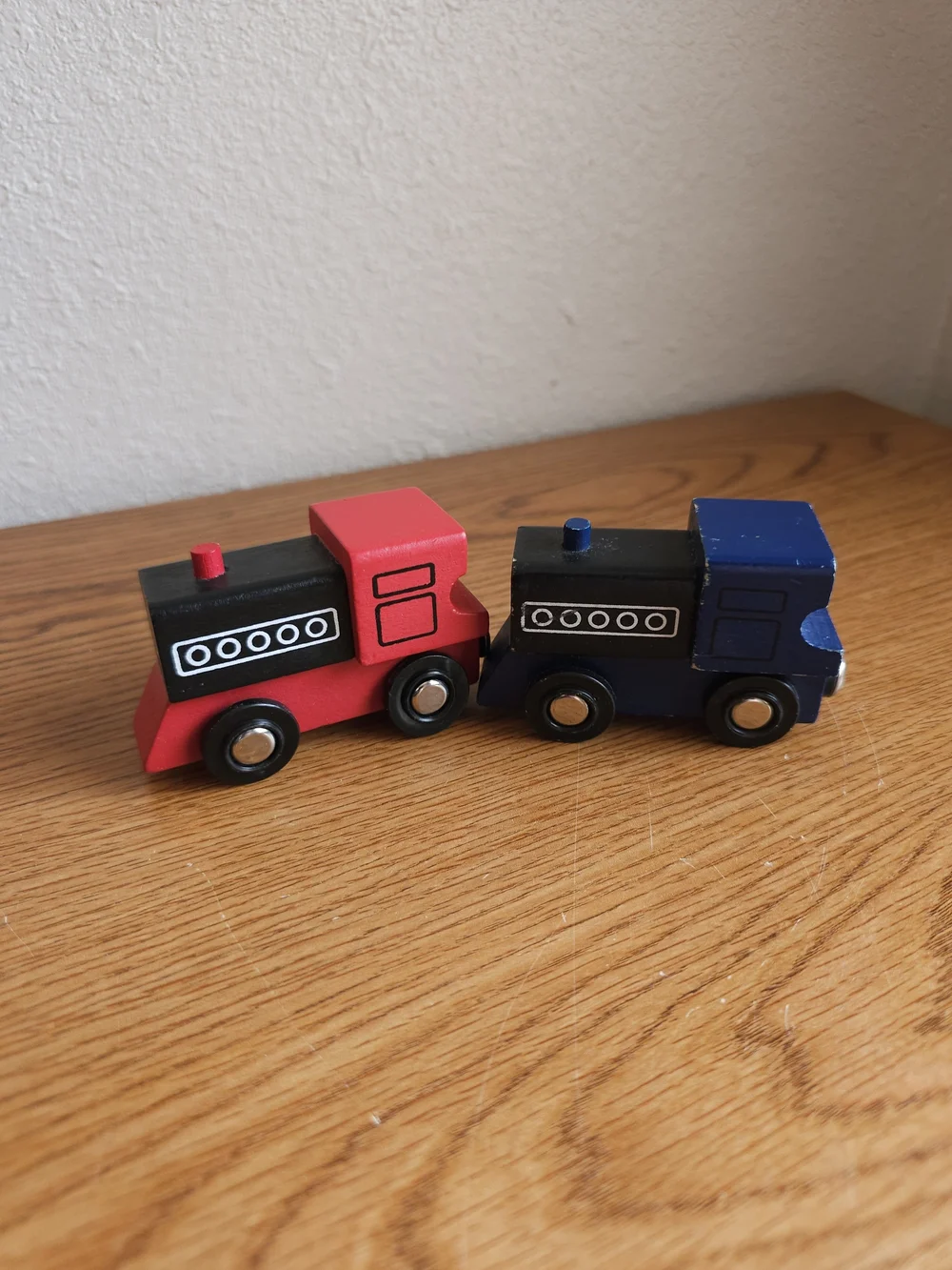 Pottery Barn Wooden Trains Ted & Blue Engines